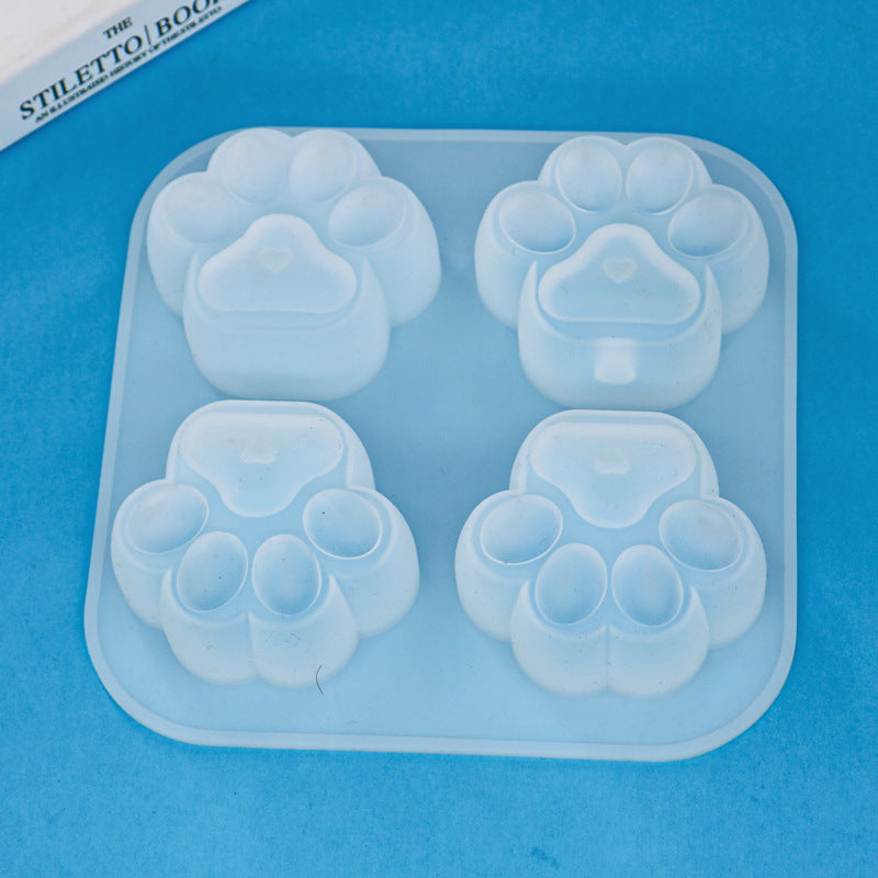 4-in-1 Cat Paw Mold Set (Glossy, Matte & Light-Up Ready)
