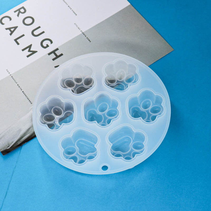 7-in-1 Round Cat Paw Master Mold | Batch Production Silicone Mold