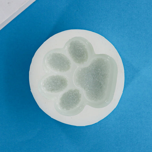 Diamond-Texture Cat Paw Silicone Mold (Single)