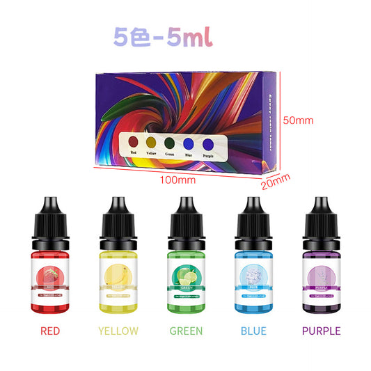 Professional 5ml Resin Tint Set | High-Concentration Colors for Stunning Effects