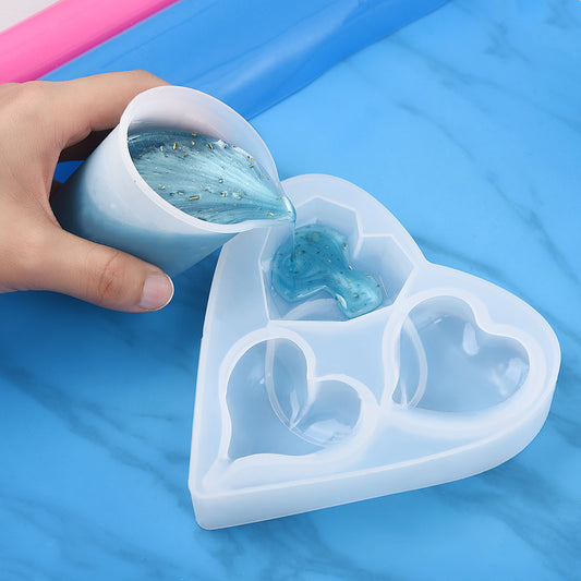 Large Glossy Cat Paw Silicone Mold for DIY Crystal Resin Keychains