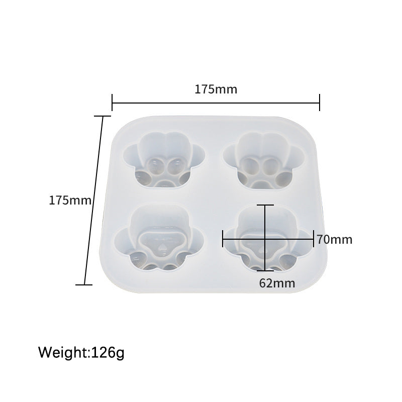 4-in-1 Cat Paw Mold Set (Glossy, Matte & Light-Up Ready)