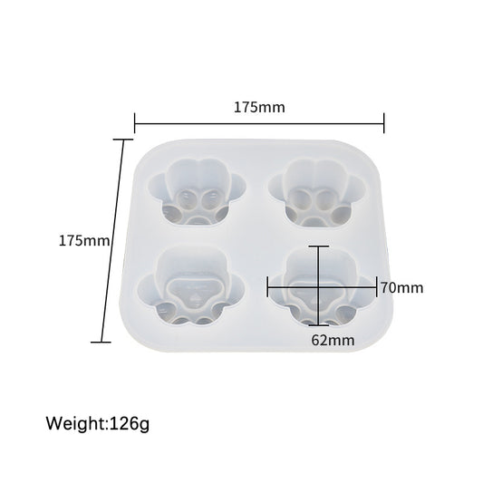4-in-1 Cat Paw Mold Set (Glossy, Matte & Light-Up Ready)