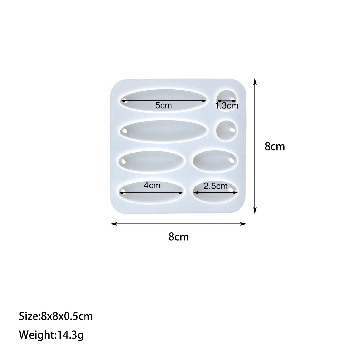12-in-1 Earring & Pendant Silicone Mold Set | Geometric & Nature Designs