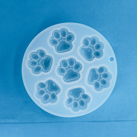 7-in-1 Round Cat Paw Master Mold | Batch Production Silicone Mold