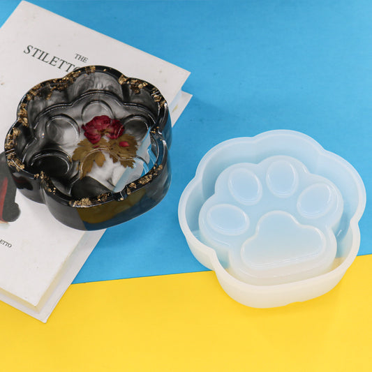 Medium Cat Paw Ashtray Silicone Mold | DIY Resin & Epoxy Craft