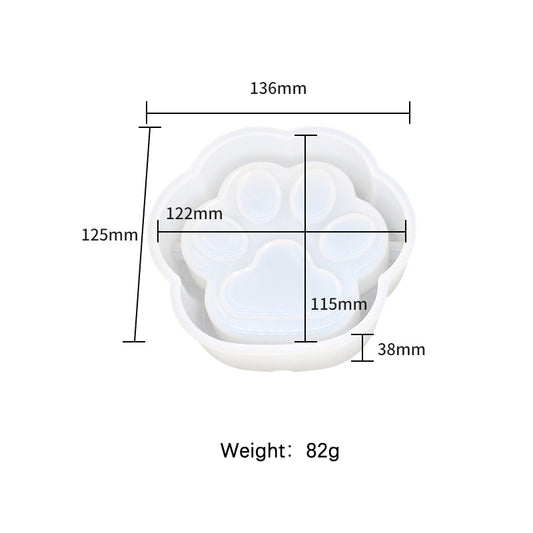 Medium Cat Paw Ashtray Silicone Mold | DIY Resin & Epoxy Craft