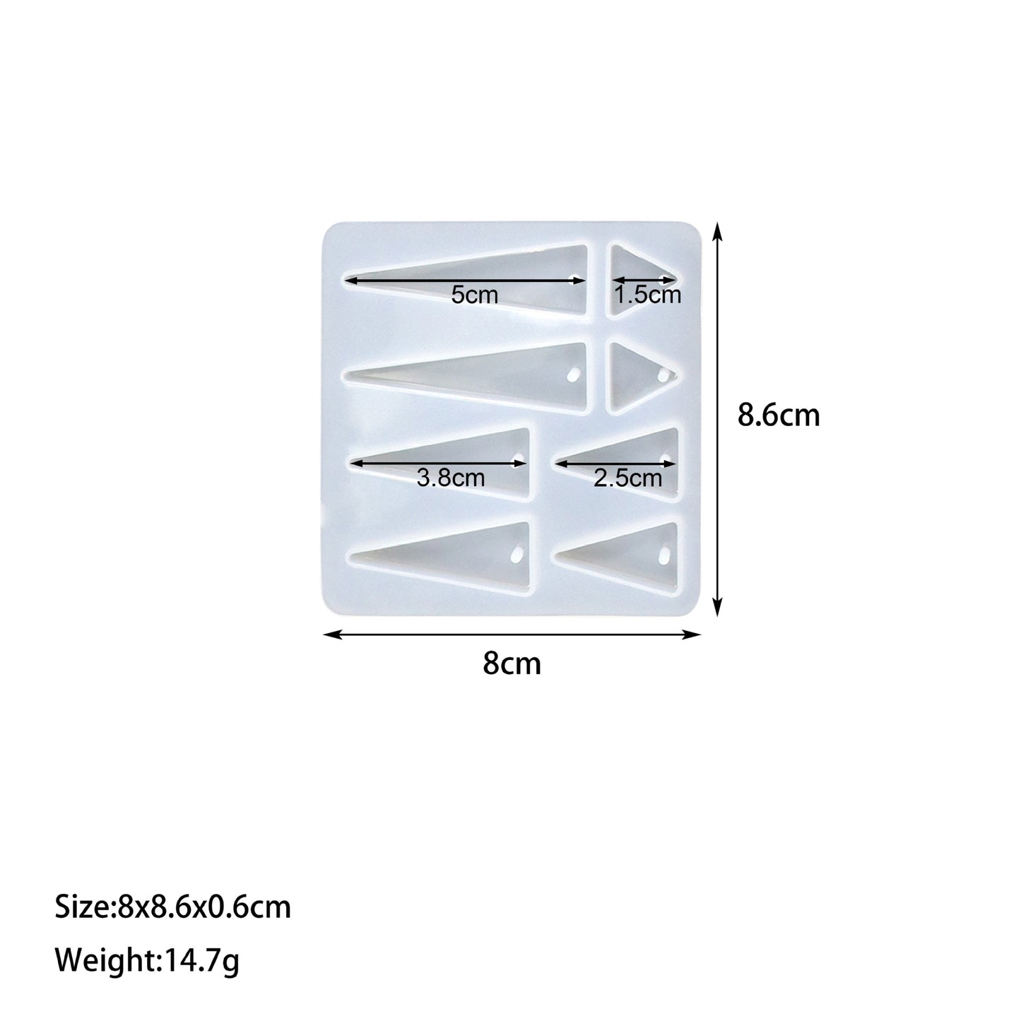 12-in-1 Earring & Pendant Silicone Mold Set | Geometric & Nature Designs