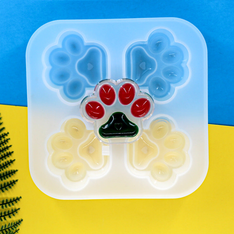 4-in-1 Cat Paw Mold Set (Glossy, Matte & Light-Up Ready)