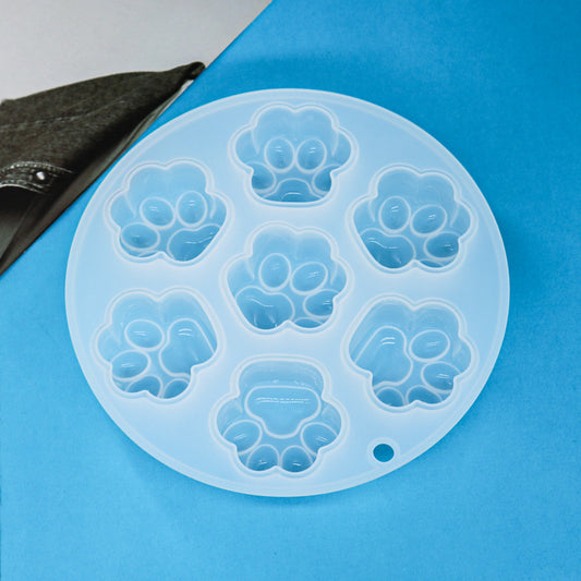 7-in-1 Round Cat Paw Master Mold | Batch Production Silicone Mold