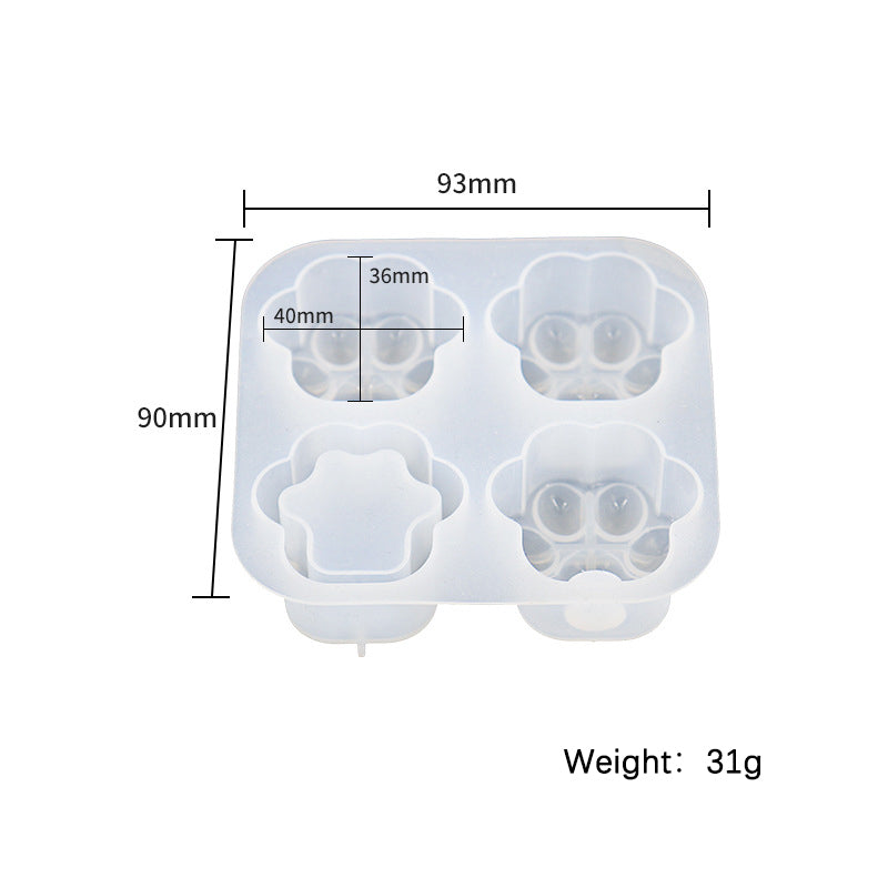 4-in-1 Advanced Cat Paw Mold Set | Flow Sand & LED Effects