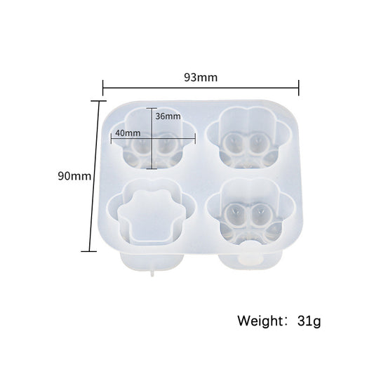 4-in-1 Advanced Cat Paw Mold Set | Flow Sand & LED Effects