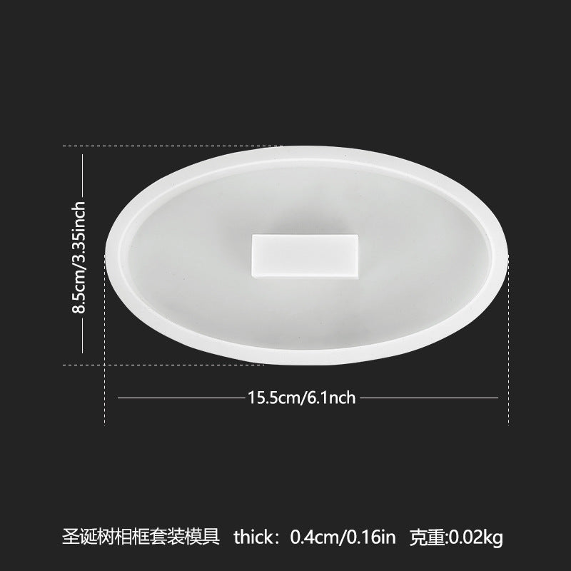 2-in-1 Christmas Tree Ornament & Frame Mold Set