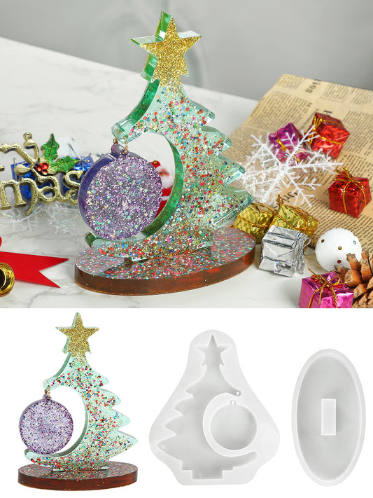 2-in-1 Christmas Tree Ornament & Frame Mold Set