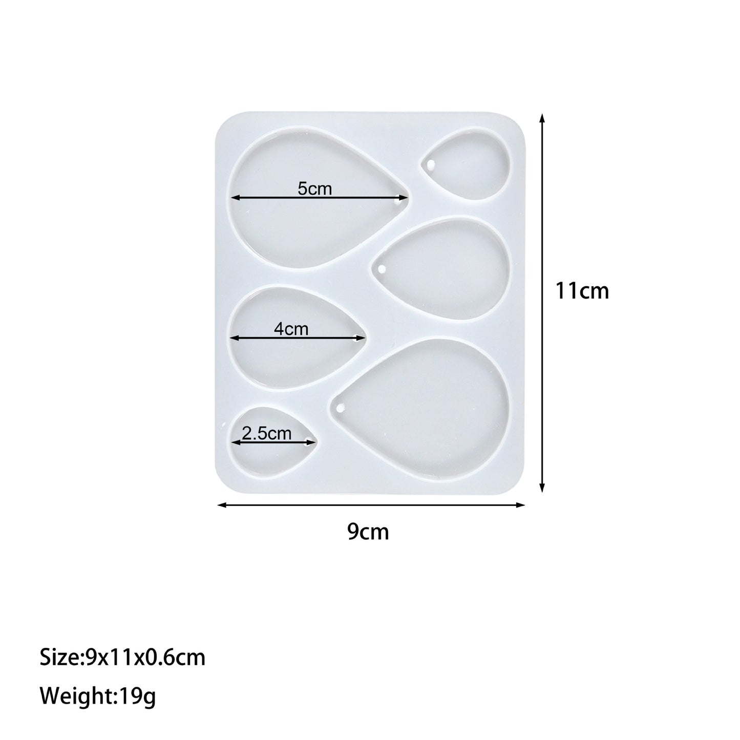 12-in-1 Earring & Pendant Silicone Mold Set | Geometric & Nature Designs