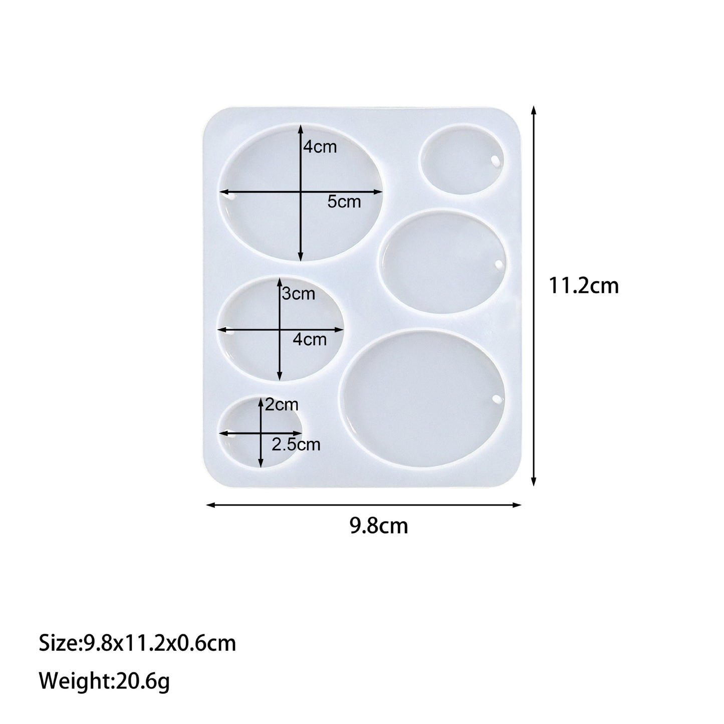 12-in-1 Earring & Pendant Silicone Mold Set | Geometric & Nature Designs